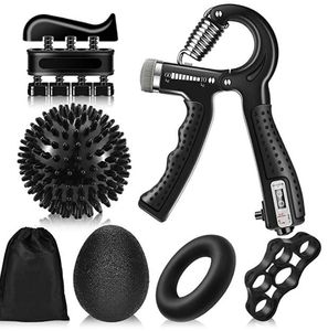 Hand Grips Gym Fitness Justerbar Ralgrepp Set Finger underarmstyrka Muskelåterhämtning GRIPTER ÖVNING TRÄNARE BALL DECOMPRESSION 230307