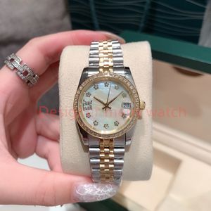 Dhgate Mens lady Watch ST9 Circle Automatic Mechanical Watches 36mm For Men Waterproof Classic WristWatch Sapphire Business WristWatches Montre De Luxe