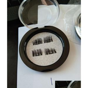 Falska ögonfransar 3D 0,2 mm Permanent Magnetic Mink Magnet Lashes Natural 100 Handgjorda ögonfrans Återanvändbar Drop Delivery Health Beauty Make DHPU7