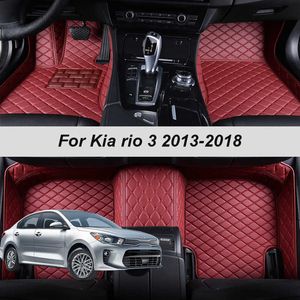 100% FIT MAD MAD MOTRE MAD MATS DO FLOOR DO KIA RIO 3 2013 2014 2015 2016 2017 2017 Dywany dywany podkładki stóp Akcesoria R230307