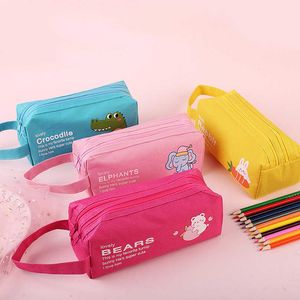 Bleistifttaschen Niedliches Federmäppchen Schulbedarf Bleistiftbeutel Große Kapazität Estuche Lapices Koreanisches Briefpapier Trousse Federmäppchen für Mädchen J230306