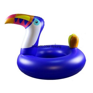 Grandes bóias de toucanos de touco colchão de colchão inflável flutuações tubos esportes aquáticos anel de natação de cisne flamingo jangada de lounge flutuante
