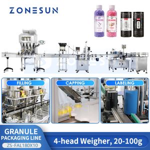 Zonesun Автоматическая производственная линия гранул весите, чтобы заполнить ореховые бобы зерновые семена.