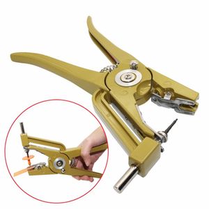 Small Animal Supplies 1 Pcs Ear Tag Pliers Livestock Alloy Ateel Hydraulic Swine Cow Sheep Rabbit Identification Tool 230307