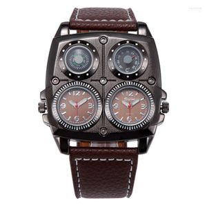 Нарученные часы 2023 EST Mens Watch Top Brand Quality Double Japan Movt Army Army Sports Quartz Watch Montres de Marque Luxe Hect