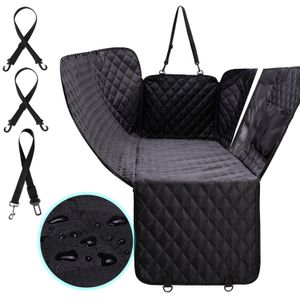 Dog Travel Outdoors Pet Car Seat Cover Waterproof Transport Cat Backseat Protector Accessory Zipper Pocket Mesh 230307