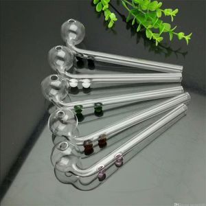 Smoking Pipes Coloured Double-fulcrum Long Bending Pot Glass Bongs Glass