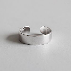 Pierścienie klastra minimalizm gładki 925 srebro dla kobiet akcesoria palców
