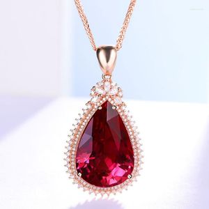 Correntes Luxuros Luxuja Água Drop Drop Turmalina Turmalina Full Diamond Color Treasure Patada