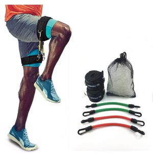 Faixas de resistência LEEASY Perna Correndo Tubos de resistência Velocidade cinética Força Elasticas banda exercício para atletas Jogadores de basquete de futebol 230307 230307