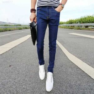 2023NEW MANA BORTERS Slim Pencil Pants pojkar jeans Skinny Casual Men Spring och Autumn1 Lågpris Besttexe