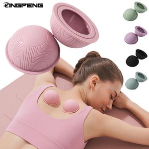 Fitness Balls Massage Ball Yoga Muscle Relaxation Pain Relief Portable Fascia Ball Silicone Anti Cellulite Cup Vakuum Massage Sug Cups 230307