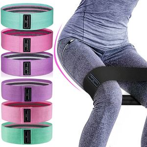 Resistance Bands Non-slip Rubber Hip Glute Booty Band Circle Resistance Loop Thigh Training Expander Fabric Gym Elastic Fitness Workout Pilates 230307