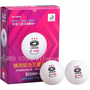 Table Tennis Balls YINHE 3Star H40 3 Star Material Seamed ABS Plastic Poly Ping Pong 230307