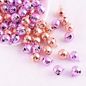 Party Supplies Other Event & 3/8" Fashion Christmas Jingle Bells Rose Gold Small Craft Charming DIY Ornaments For Pet Pendant Jewelry H