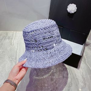 Womens Luxury Designer Straw Bucket Hat Mens Fashion Summer Fisher Hat Sun Hat Letters F Knitted Hat Casquette Baseball Cap Beanie 2303073BF