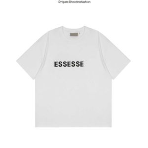 23SS ESS NEW CLASSIC DESIGNERS mönster T Shirt Letter Fashion Shirts Woman Sleeve Tees Summer Bests Selling Herr Tracksuit Tshirt Casual Qnuw