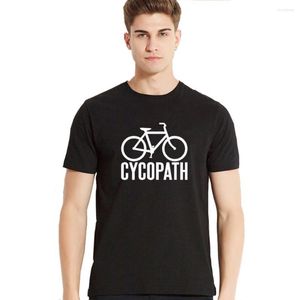 Camas de camisetas masculinas Camisa de ciclismo Cycopath Men Funny Bicycle Tee Gift for Cyclist Clothing Tops de verão Drop Ship