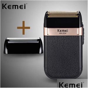 Electric Shavers Komei New Shaver Net Washable Usb Charged Reciprocating Binocar Gold And Sier Knife Km2024 Drop Delivery Health Bea Dhfcw
