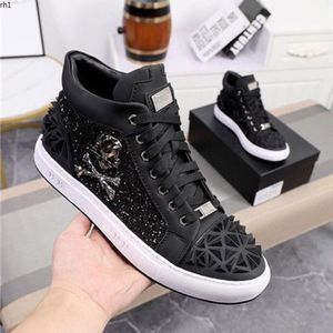 Designer Shoes Fashion Luxury Shoes Men's Leather Lace Up Platform Oversized Sole Sneakers Casual Shoes Size 38-45