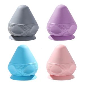 Bolas de fitness ventosa fáscia bola fitness massagem bolas para fisioterapia durável silicone massagem bola para terapia de ponto de gatilho 230307