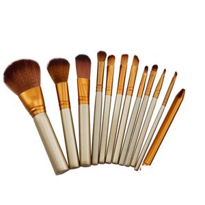 Makeup Brushes 12 st kosmetiska ansiktsmindrande penselverktyg Set kit med detaljhandelslåda leveranshälsa skönhetstillbehör DHMQR