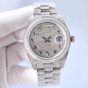 Master Davely Automatic Watch Men's Full Diamond Luxury Dial AAA Quality 41 -мм складной пряжки Sapphire Glass Star Fashion Business Выбор