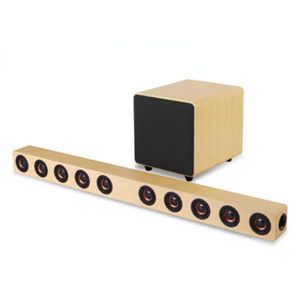 Głośniki przenośne Wysokie mocą telewizor drewniany bezprzewodowe głośniki Bluetooth 21 kanałowy system kina domowego pudełko dźwiękowe subwoofer 3d 9442419