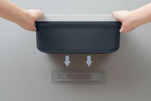 Opbergboxen bakken waterdichte toiletpapier houder muur gemonteerd punch dispenser doos badkamer keukenvoorraad di
