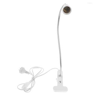 Flexiable Light Holder Socket Simple Switch Design Clip Lamp With Touch Control AU Plug LED Clamp Desk Converter