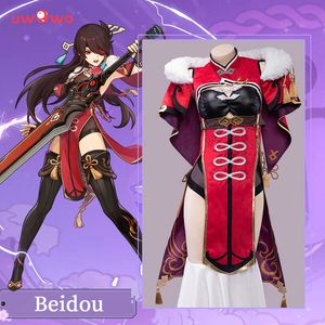 Anime Costumes In Stock UWOWO Genshin Impact Beidou Cosplay Game Liyue Uncrowned Lord of the Ocean Halloween Christmas Come Outfit For Women Z0301