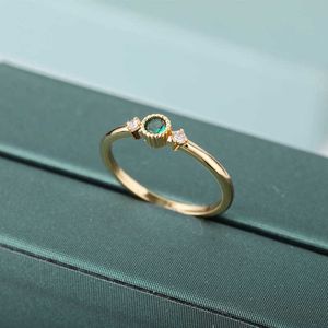 Полосы колец из нержавеющей стали кольцо с кубическим цирконием при рождении каменные кольца для женщин Золотое цветное обручальное кольцо минималистское загрязнение AA230306