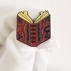 Pins Brooches 10Pcs Halloween Lapel Pin Wholesale 1 High Hocus Pocus Spell Book Enamel Pins And Badge 90S Nostal Metal Craft Gift D Dhrol