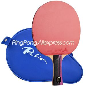 Racchette da ping pong PALIO 3 STAR Racchetta con custodia in spugna di gomma CJ8000 Originale 3Star CARBON Ping Pong Bat Paddle 230307