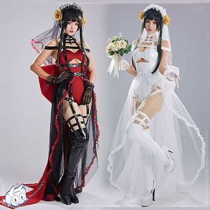 Anime Costumes Anime SPY x FAMILY Yor Forger Cosplay Come Flower Wedding Women's Cos Onepiece Dress Roleplaying Clothing Sizes SXL New Z0301