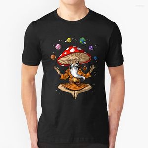 Erkekler tişörtleri sihir mantarları tişört mantar Buda sokak giyim komik siyah giyim erkek gömlek üstleri tees hippi shrooms