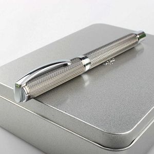 Gelpennor Deluxe Quality Metal Black Grey Business Office Rollerball Pen 05mm NIB Silver Clip Rollerball Pen Office School Supplies J230306