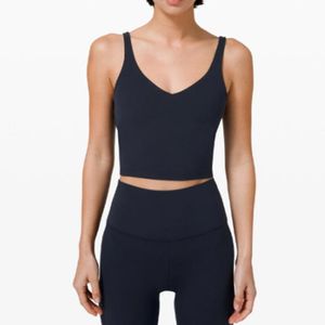 Lulus sutiã alinhar esporte alto impacto fiess sem costura superior ginásio feminino ativo wear yoga treino colete esportes topos lu mesmo estilo 2022 venda quente555