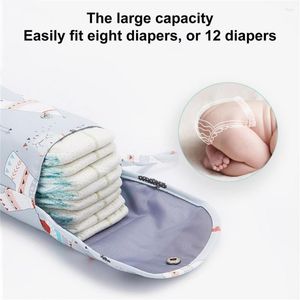 Storage Bags Durable Cartoon Print Baby Stroller Nappy Bag Lightweight Diaper Fashion Mummy Travel For