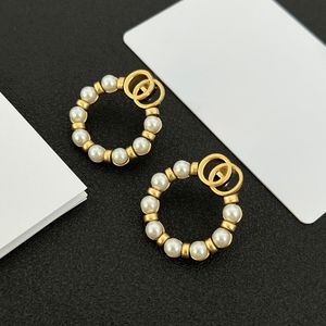 2024 Orecchini di perle di lusso di design da donna Orecchini di perle eleganti da donna Gioielli per feste di nozze Migliore qualità