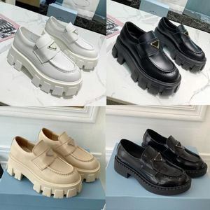 2022 Mode Klänning Skor OP13 kvinnor bröllopsfest kvalitet läder högklackat platt Sko företag formell loafer social chunky Med Original Box