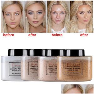 Face Powder Maquillage Fana 42G Oil Control Loose Mineral Long Lasting Setting Makeup Highlighter Concealer Beauty Foundation Presse Dhzbw