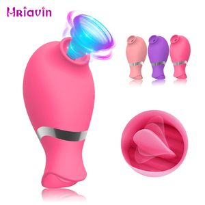 Vibratoren, 7 Geschwindigkeiten, Zunge lecken und saugen, 50 dB, leise, kraftvoll, Klitoris-Stimulator, Vibrator für Frauen, Sexspielzeug, 230307