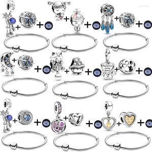 Charm Bracelets 소년 소녀 팔찌 팔찌를위한 유리 유리 무라노 구슬에 맞는 오리지널 팜므 보석 선물 특별 제안