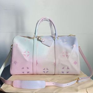 L Sunrise Pastel Onthego Tragegriff Umhängetasche Spring in the City Collection Handtasche ON THE GO Pink Purple Giant Monograms CrossBody Zippy Wallet Purse