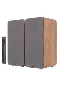 Portabla högtalare 80W Subwoofer Soundbar HIFI -högtalare Bluetooth Boombox Wood Bookhelf Speakers 20 Home Theater System Bass Effe5503655