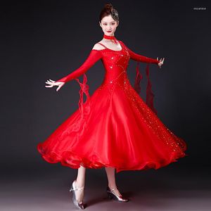 Stage Wear 2023 Ballroom Dance Competition Dress Waltz Abiti Costumi da donna standard