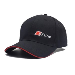 SLINE LOGO BASEBALL CAP RS Speedway Hat Racing Moto GP Speed ​​Car Caps Män och kvinnor Snapback för Audi Fans Summer S Line Hats208i