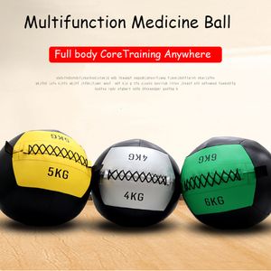 Fitness Balls Medicine Wall Ball For Core Training Throwing Boucing Slam Cross Trainer Home Outdoor Use Dia 35cm Load 2 -15kg Empty 230307