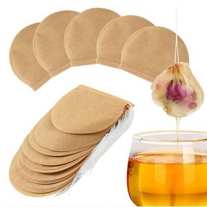 Tea Filter Bags Organic Disposable Multi Purpose Natural Unbleached Paper Drawstring Loose Leaf Tea Bags